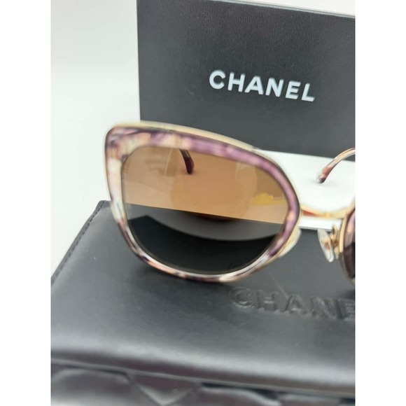 CHANEL Polarized Sunglasses WS12083 Brown – Side‎ Logo – 100% Authentic – Women main image 9